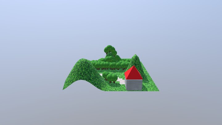 South Korea County Road 45646 3D Model
