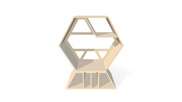 Honey Chair, Simone Veil, Aix-en-Provence 3D Model