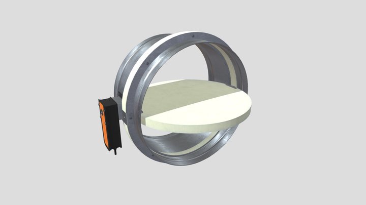 Klapa odcinająca mcr FID S/S p/O 3D Model