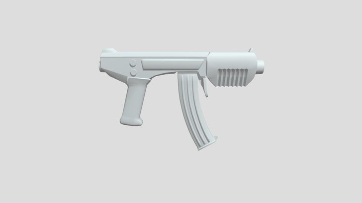 оружие из batla machine gun 3D Model