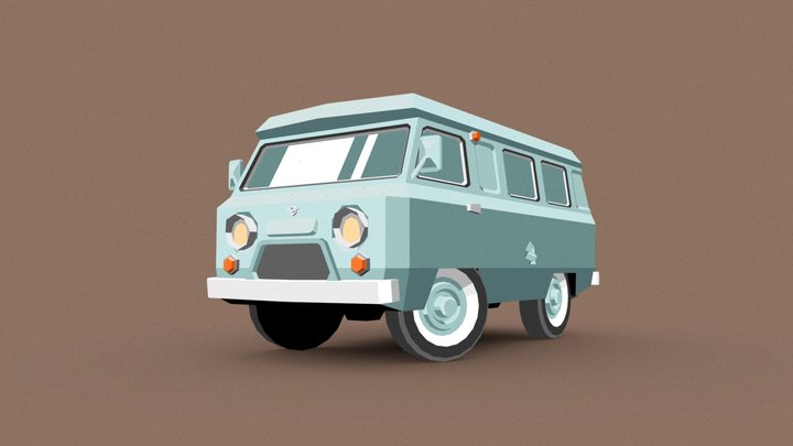 Сlassic Van from 60s 3D Model