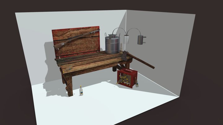 5 Props Assignment - "The Forest Loner" 3D Model