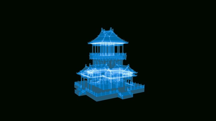 Buddhist Pagoda 3D Model