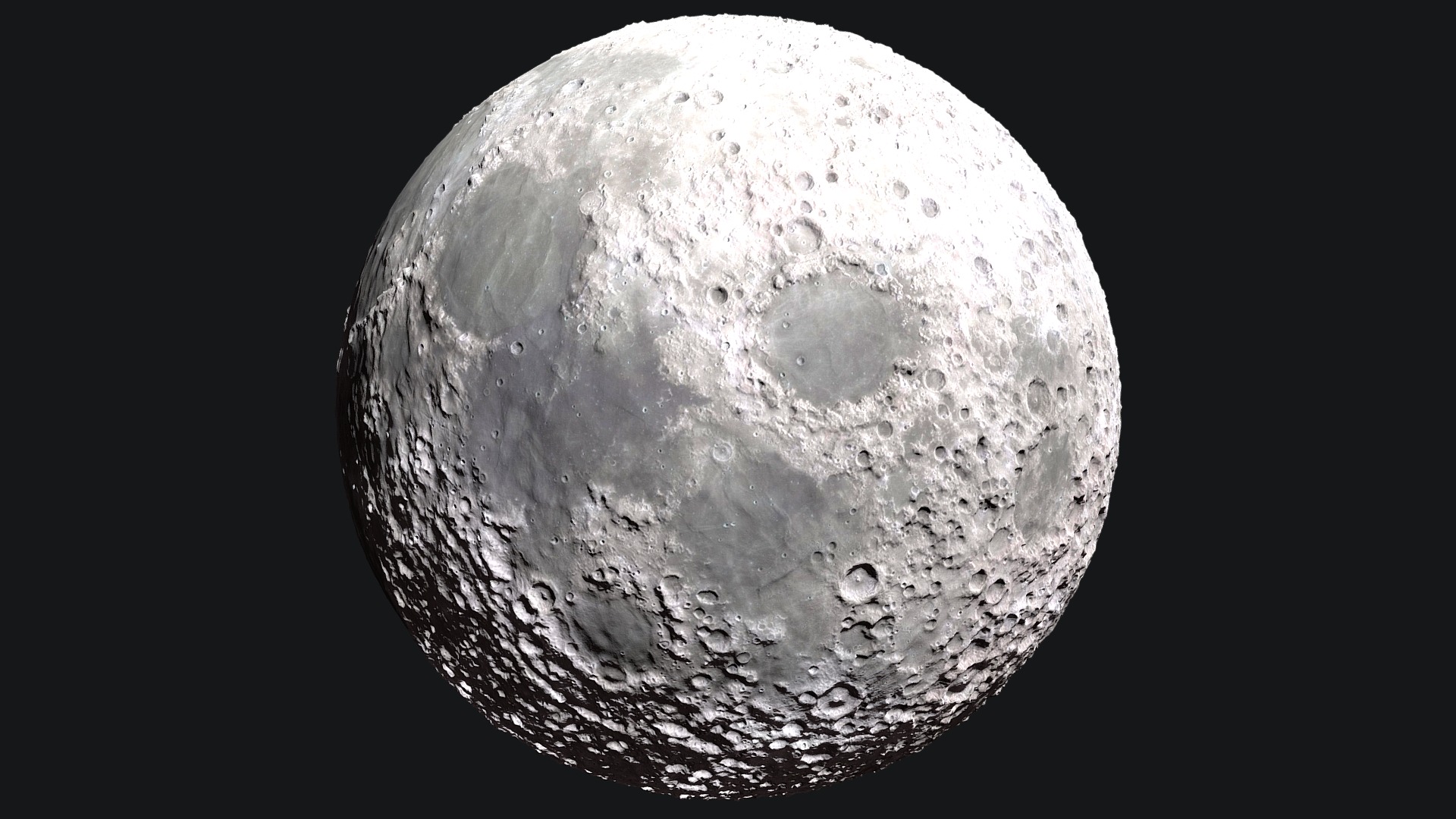 3D model Sculpted 3D Moon - This is a 3D model of the Sculpted 3D Moon. The 3D model is about a close up of the moon.