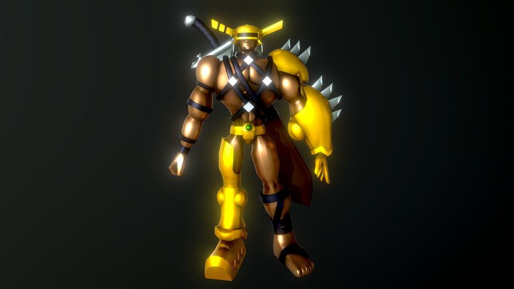 Elemental Hero Wildedge (Yugioh) 3D Model
