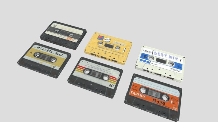 Cassette tapes 3D Model