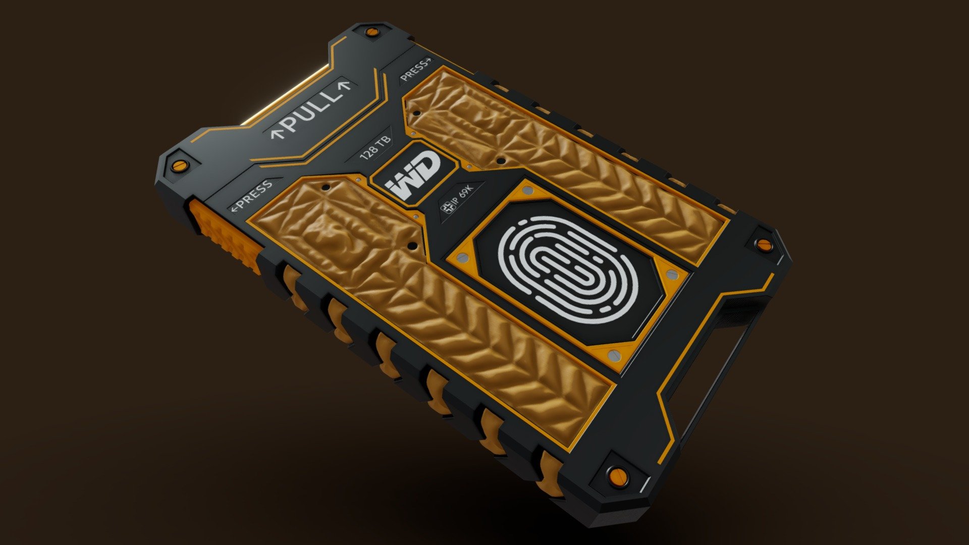 External Protected Western Digital SSD Concept