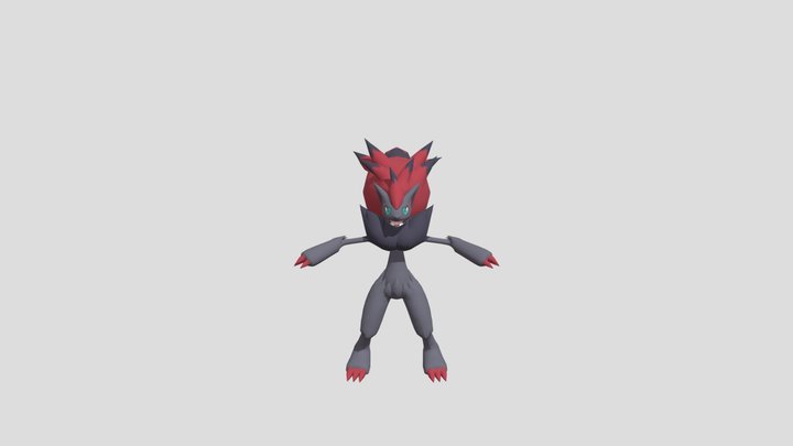 3DS - Pokemon X Y - 571 Zoroark 3D Model