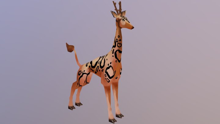 Giraffe-deer 3D Model