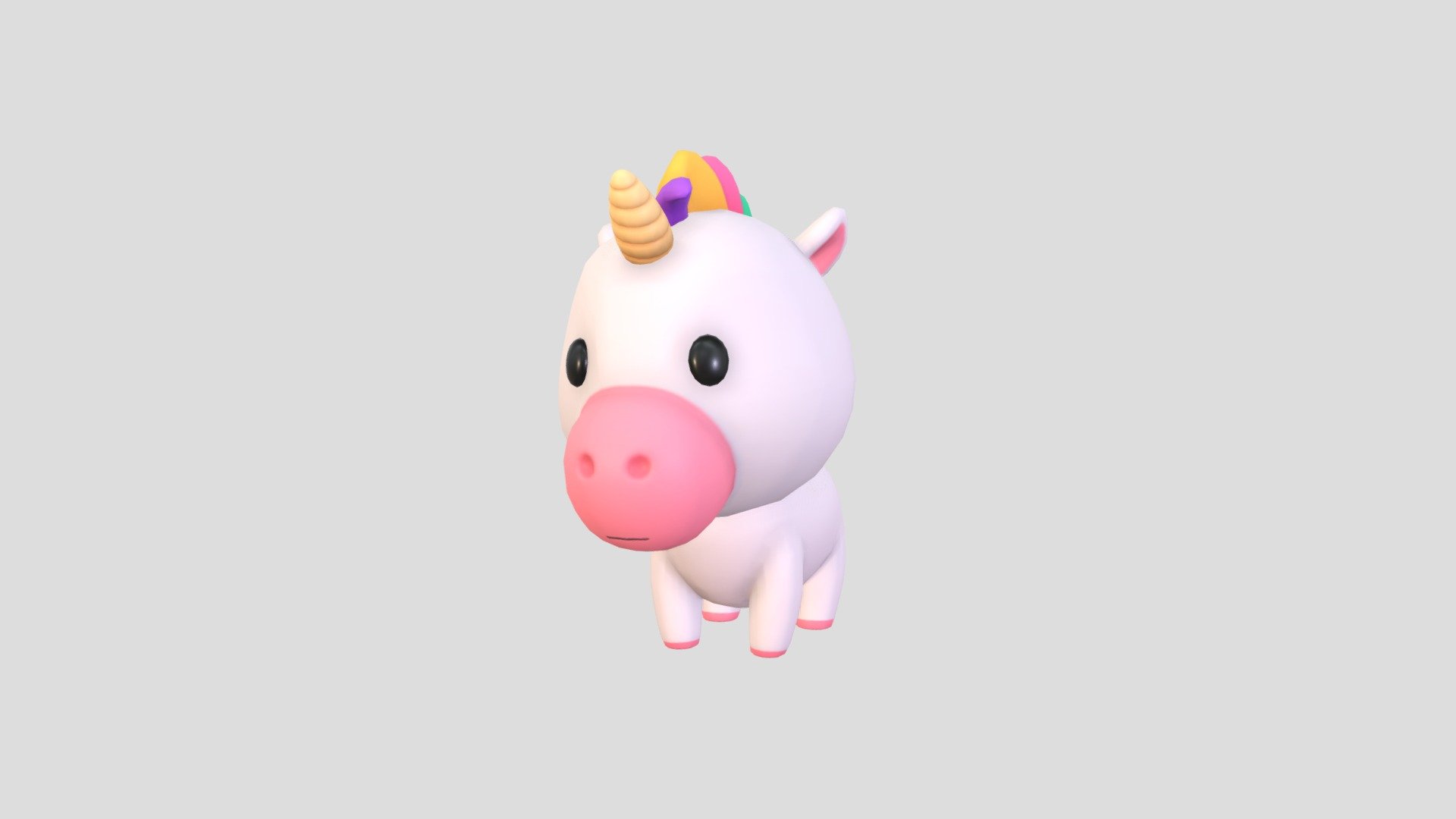 Character061 Unicorn — Sketchfab embed 3D viewer