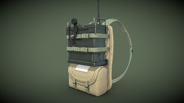 Military/Tactical Radio & Backpack – Gratis 3D-model STL