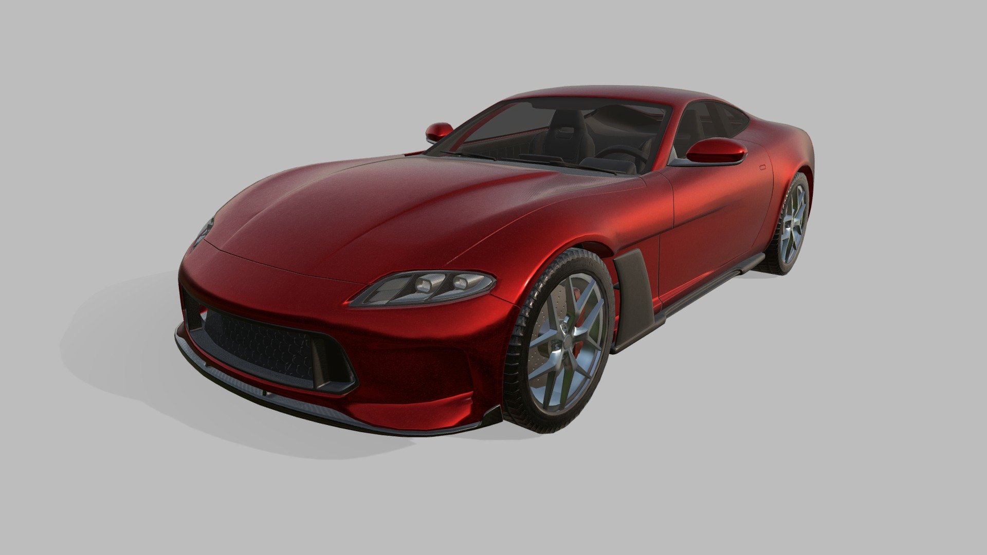 Generic Sport Coupé Car - Download Free 3D model by MMC Works ...