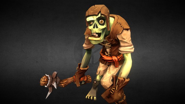 Zombie Peasant 3D Model