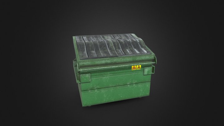 Dumpster - Game Ready – Modèle 3D gratuit STL