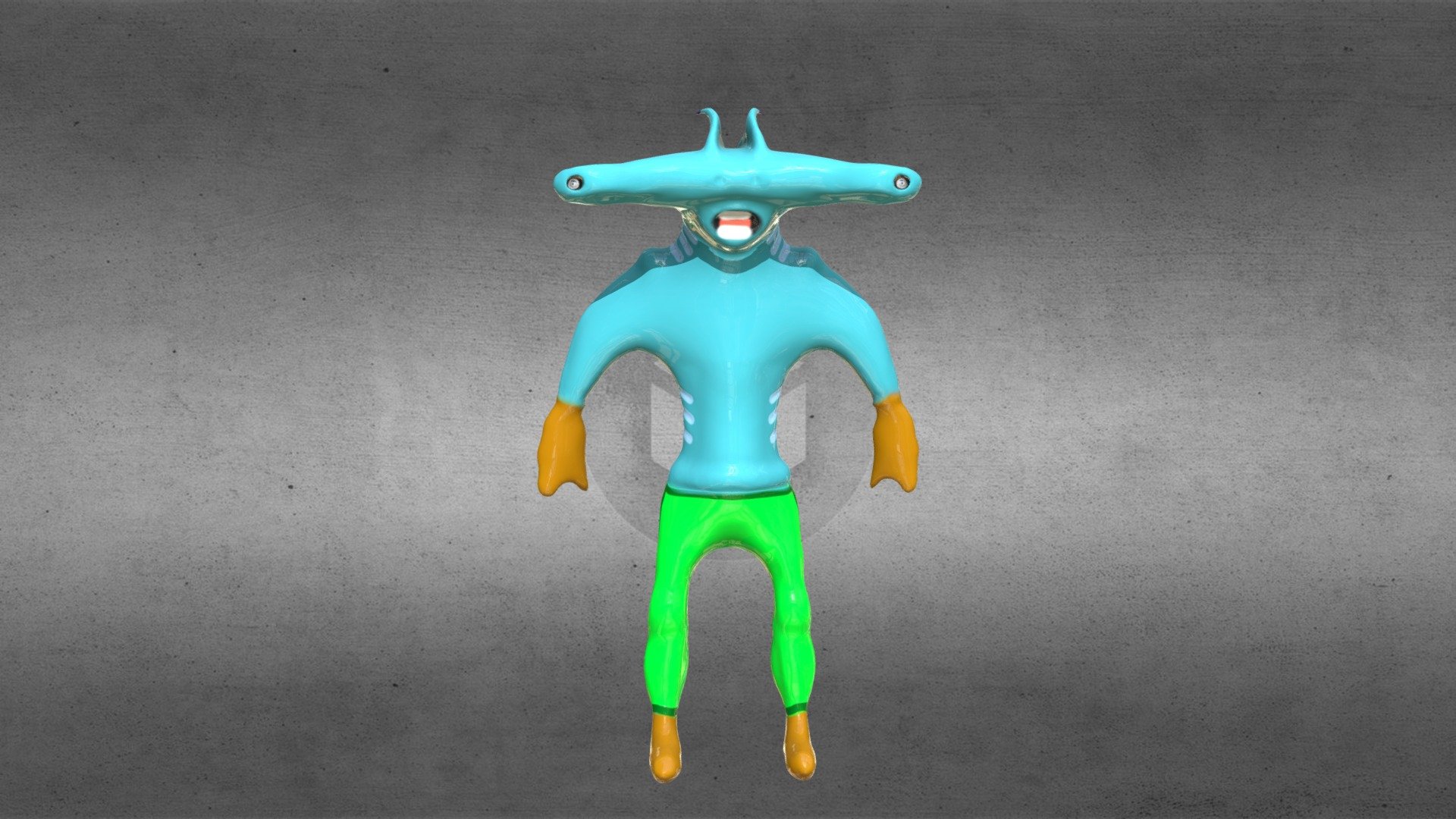 Aqua Themed Character - Hammerhead