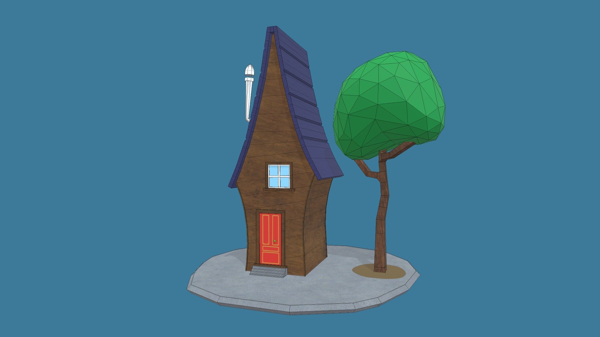 Cute wooden house