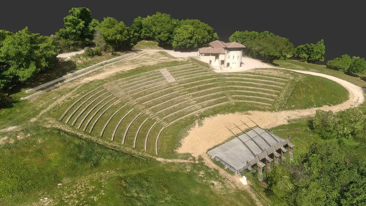 Théatre de verdure de Crussol 3D Model