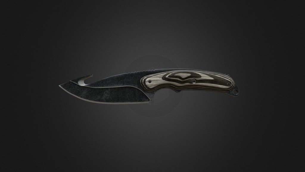Kanin opnåelige Susteen ☆ Gut Knife | Black Laminate - 3D model by cs2items.pro (@csgoitems.pro)  [820f903]