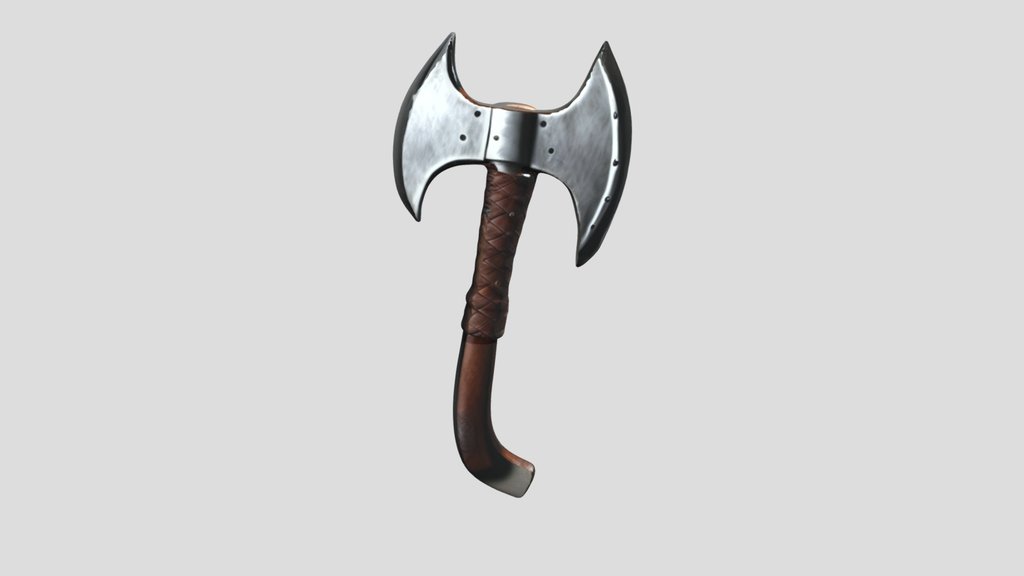 Viking Axe — 3D Model | Game Ready | PBR Texture