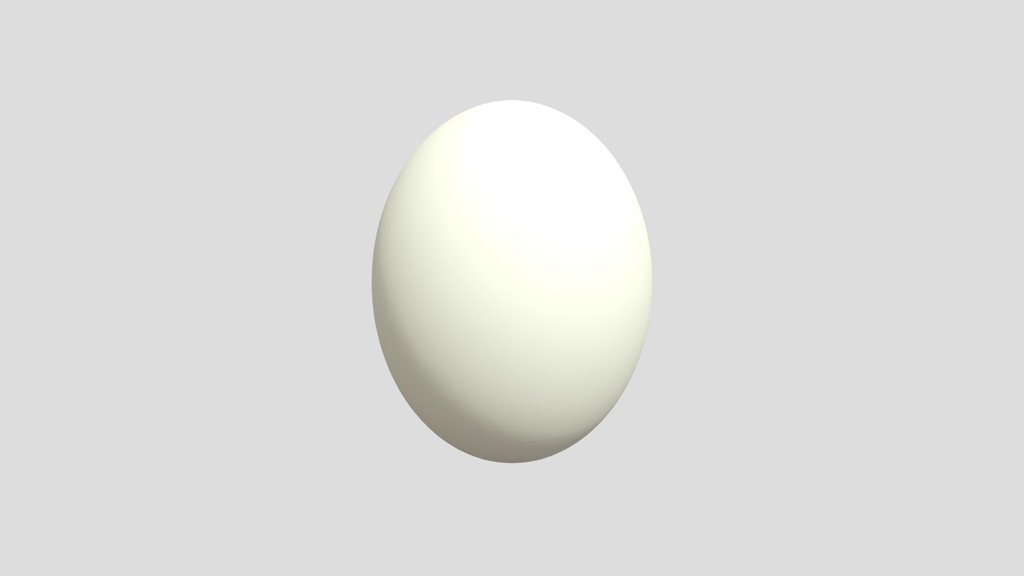 Realistic Egg 3D Model | High Quality Food Asset
