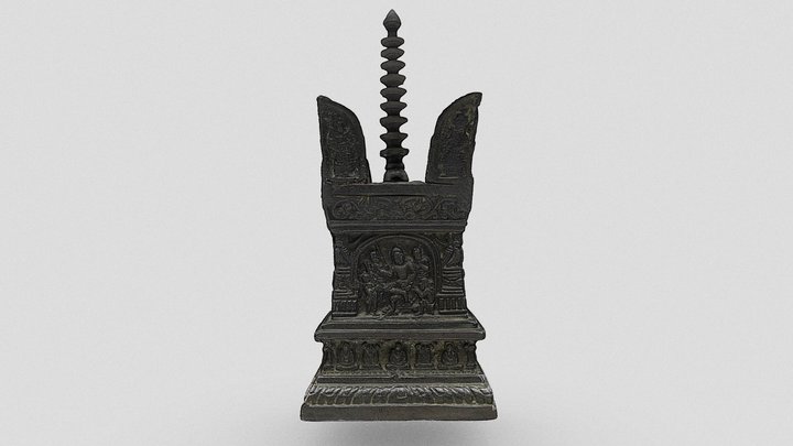 誓願寺銭弘俶八万四千塔 3D Model