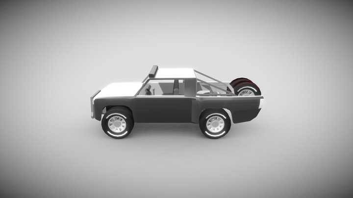 Off Road 4x4 Trophy Pickup Truck – Kostenloses 3D-Modell STL