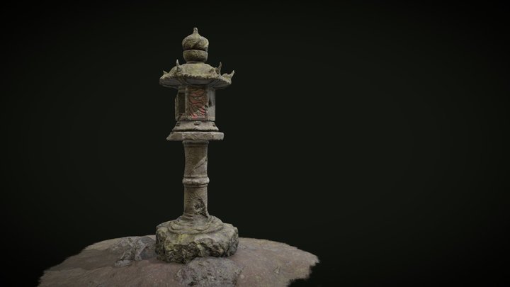 Oni Shrine Lantern 3D Model