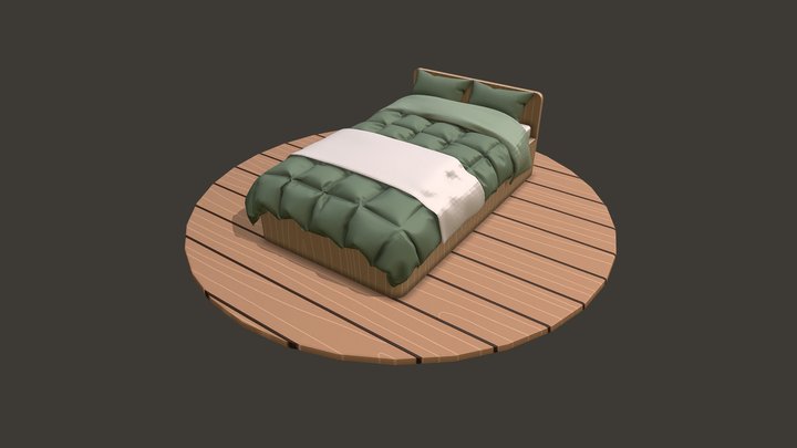 Bed Model 3D Model