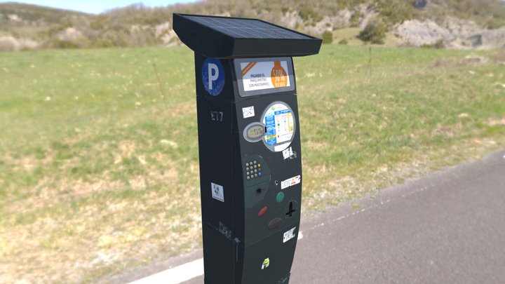 Realistic Parkimeter Asset 3D Model
