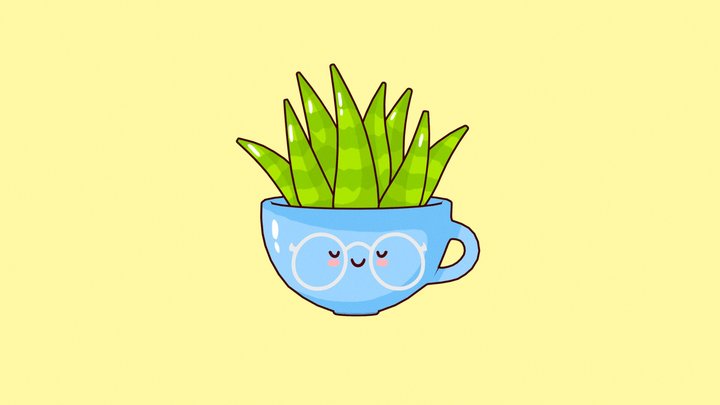 ♡ Cute Succulent ♡ 3D Model