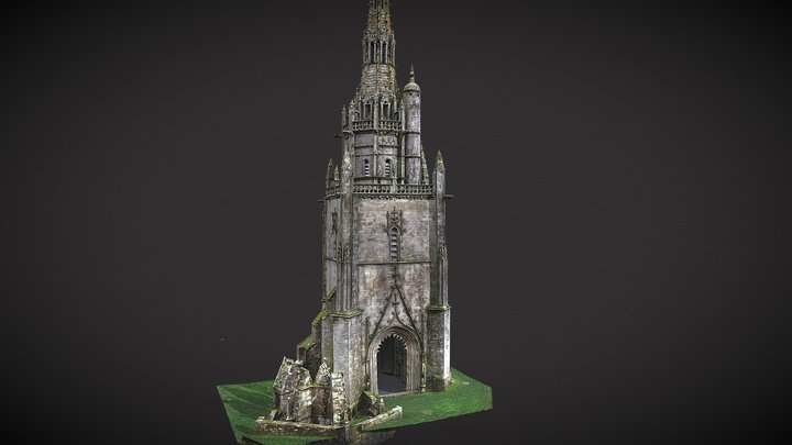 Chapel Saint-Nicodème, Bretagne, France 3D Model