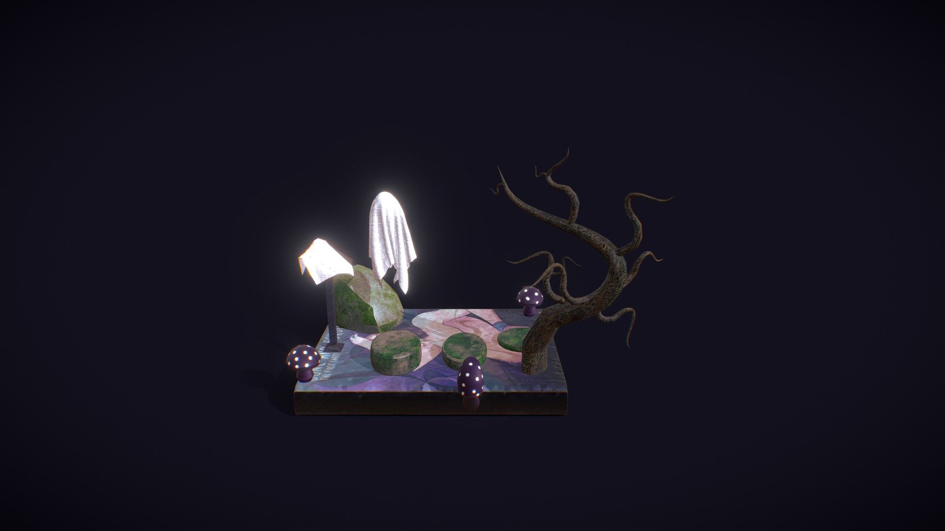 Spooky Ghost Diorama
