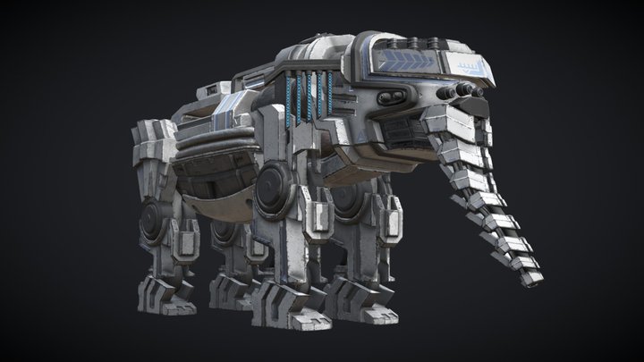 Robot Elephant 3D Model