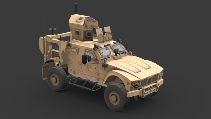 War Vehicle 3D Low-Poly # 6 3D Model