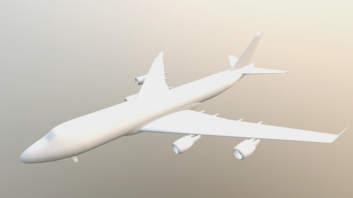 747-400 3D Model