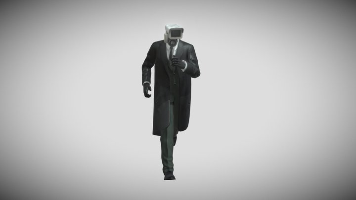 cameraman running V2 – Gratis 3D-model STL