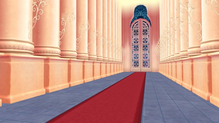 Princess Cinderella's Castle Corridor – Modello 3D gratuito STL