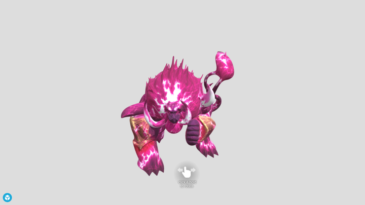 Crimson Flame Beast - Meshy 3D vs SupaVoxel