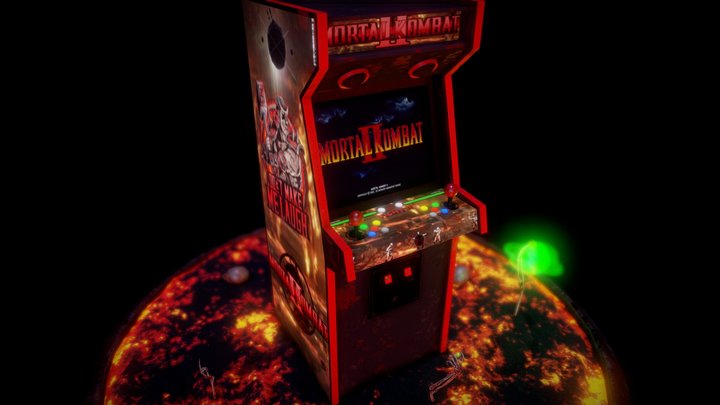 🎮 Mortal Kombat II Arcade 3D Model