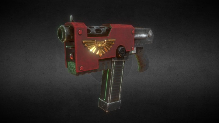 Adeptus Astartes Bolt Gun 3D Model