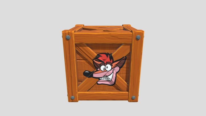 Crash Bandicoot Crate 3D Model