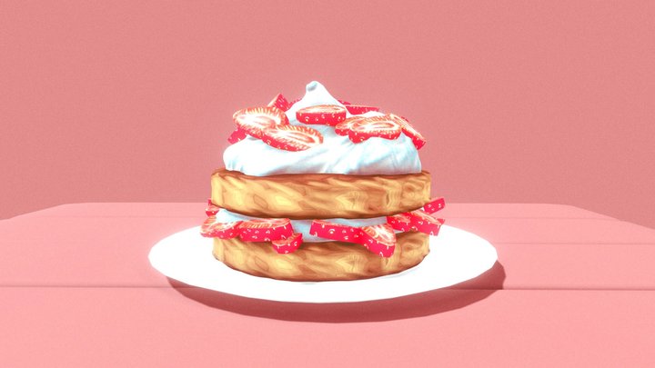 Strawberry shortcake 3D Model