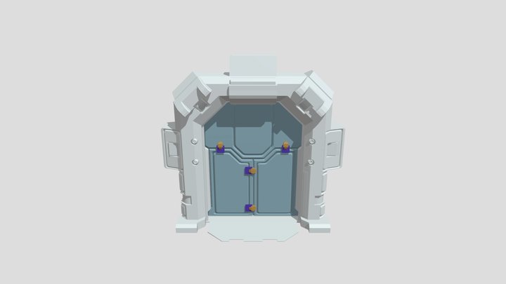 SciFi Door Intro Animation Assignment 3D Model