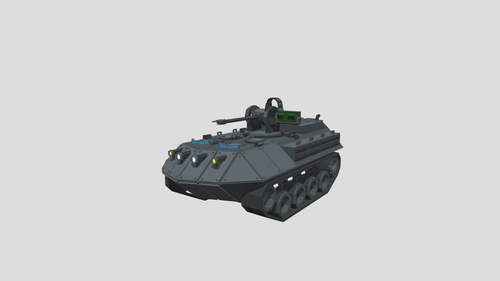 ACIS Scout Armored Vehicle (Lowpoly) 3D Model