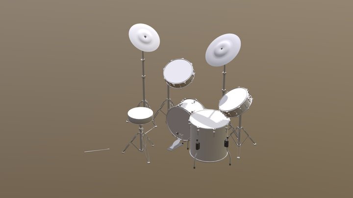 架子鼓 3D Model