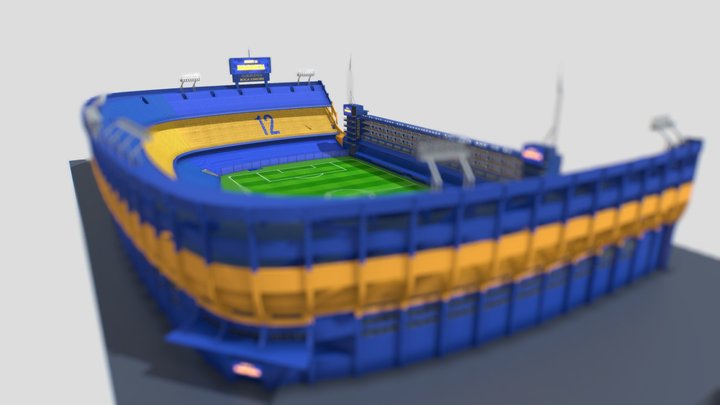 La Bombonera (Boca Juniors) 3D Model