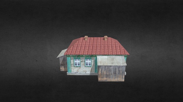 Дом Деревня СССР СНГ / Village House USSR CIS 3D Model