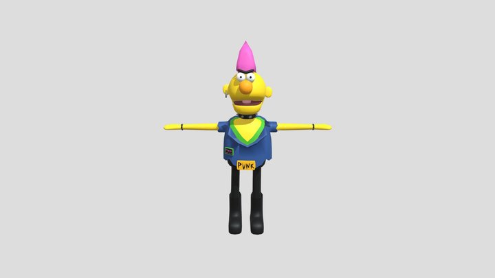 punk yellow guy pilot 3D Model