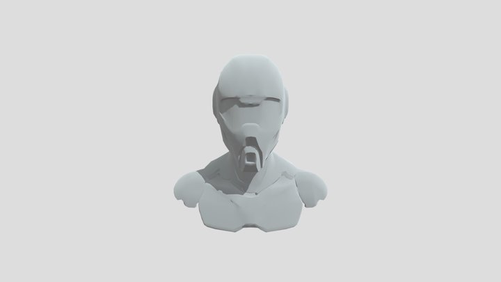 создать шлем будущего бойца 
робота 3D Model