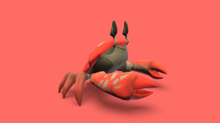 Stylized Crab 3D Model (Free Download) – Modello 3D gratuito STL